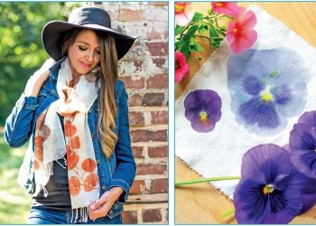 Переносимо відбитки живих рослин на тканину правильно