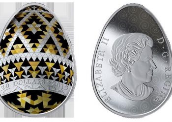 Королівський монетний двір Канади випустив монету у формі писанки