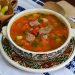 Борщ зі свіжими помідорами і болгарським перцем