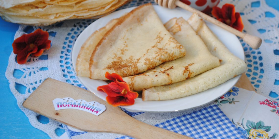 Млинці на газованій воді для будь-якої начинки