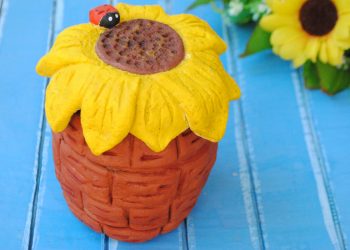 Цукорниця «Соняшник» з солоного тіста