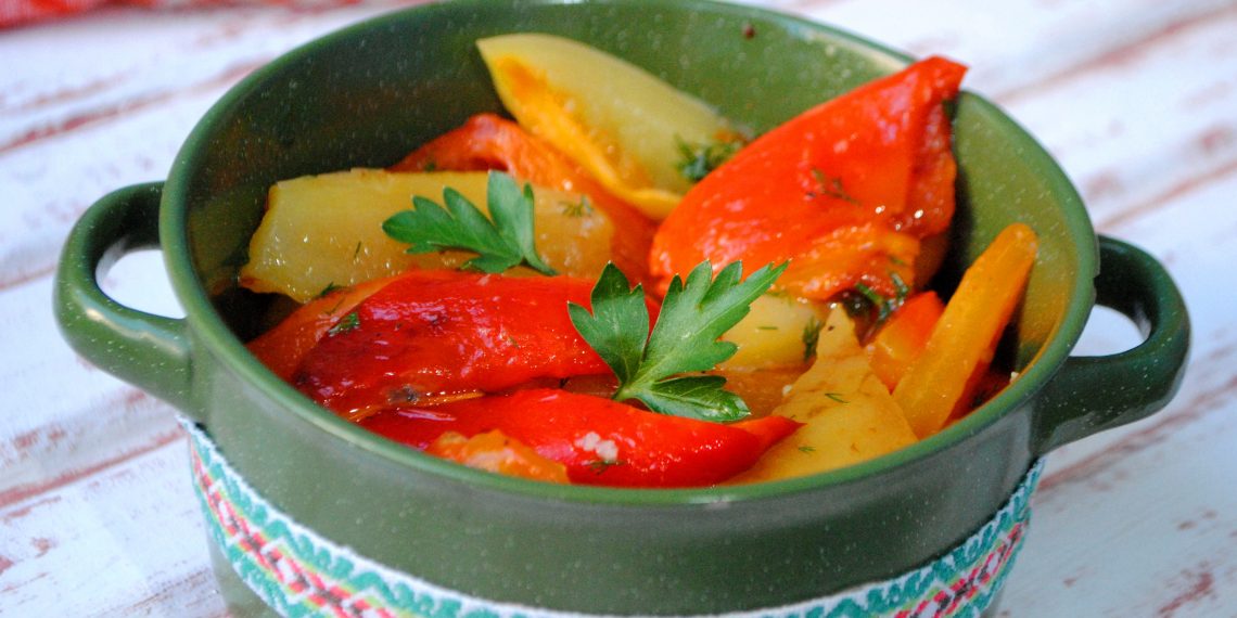 Смажений маринований перець