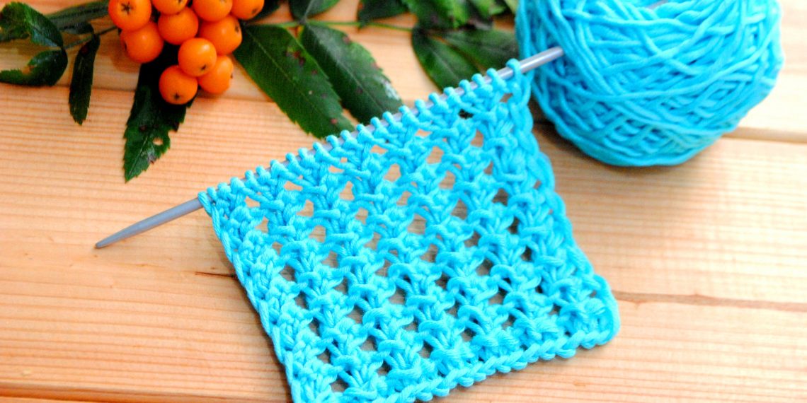 Простий візерунок для шарфа на осінь