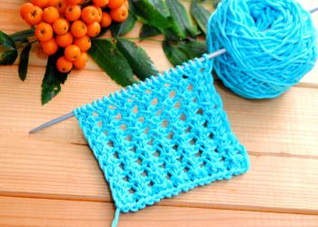 Простий візерунок для шарфа на осінь