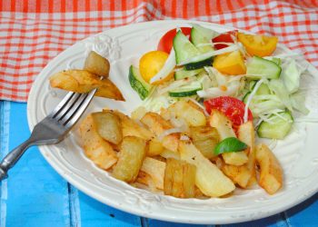 Картопля з баклажанами