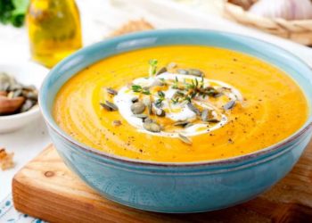 Суп-пюре з гарбузом і плавленим сирком