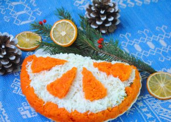 Салат “Часточка апельсина”