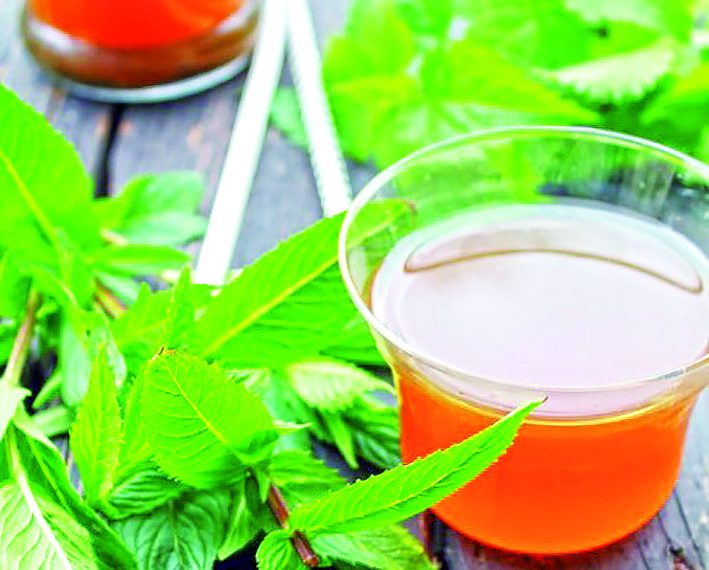 М’ятний сироп на зиму