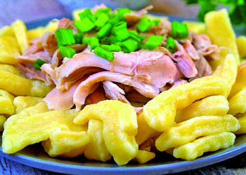 Галушки з м’ясом: ситно та смачно