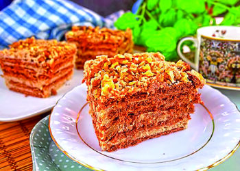 Торт із шоколадних пряників