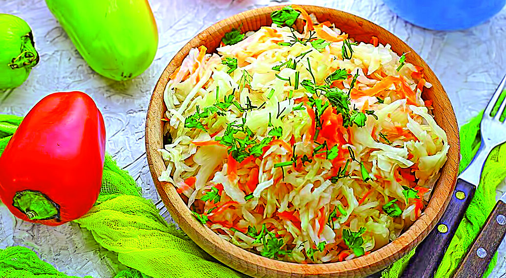 Квашена капуста у пісних салатах