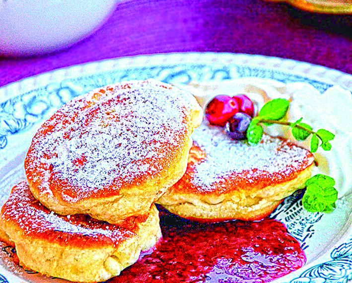 Оладки з яблуками