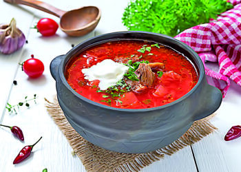 Запечений борщ