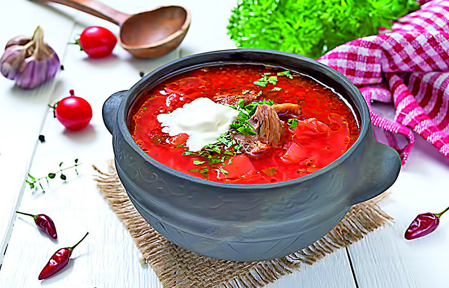 Запечений борщ