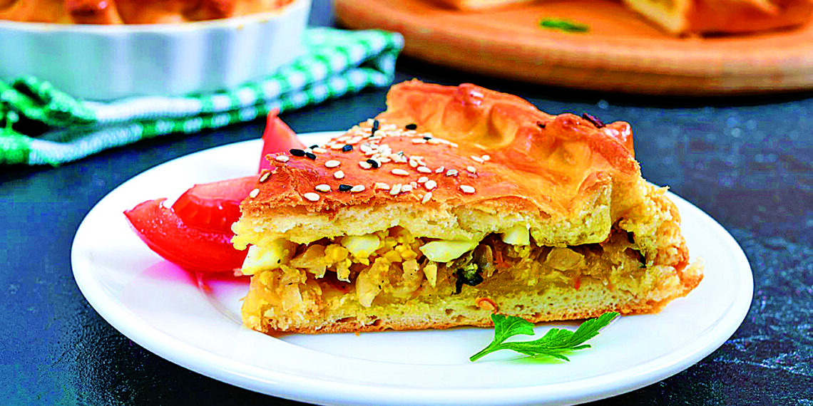 Пісний капустяний пиріг