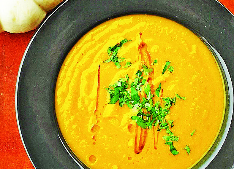 Гарбузово-сочевичний суп