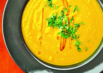 Гарбузово-сочевичний суп