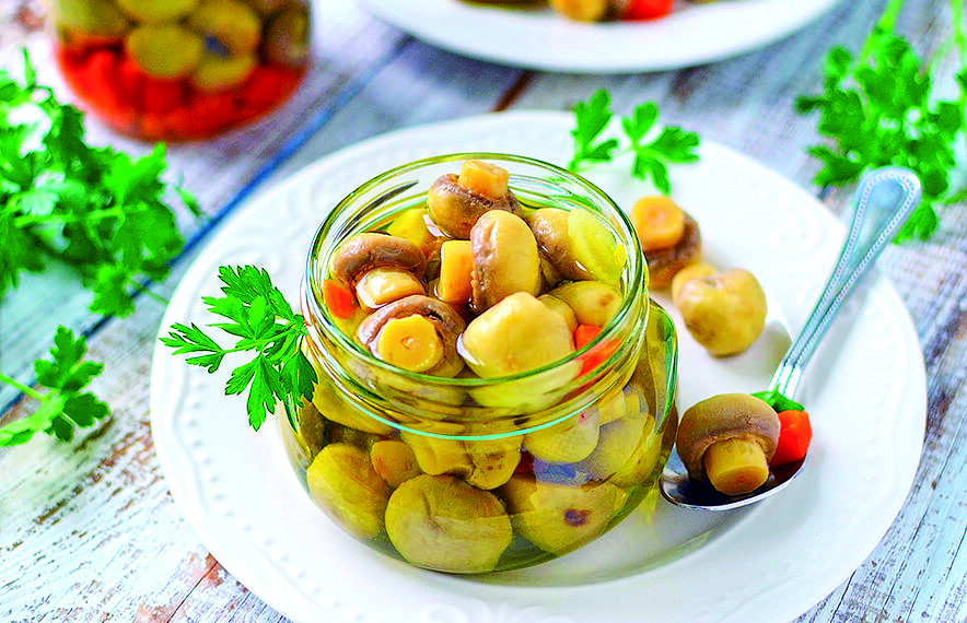 Мариновані печериці