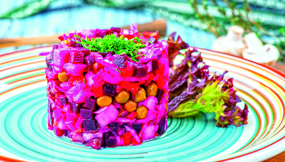 Пікантний вінегрет з яблуками