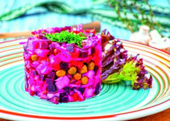 Пікантний вінегрет з яблуками