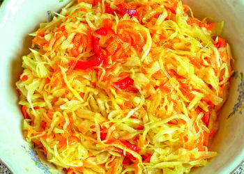 Капуста в гарячому маринаді