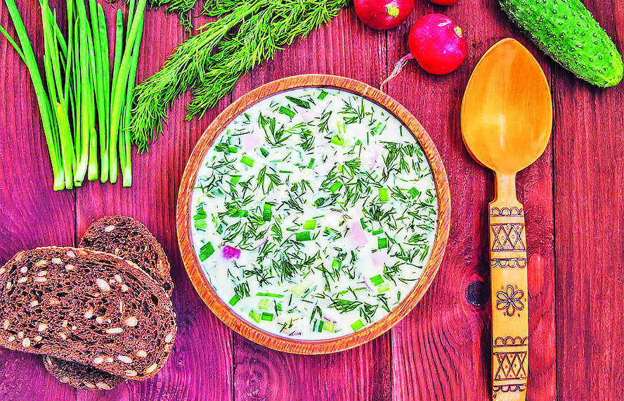 Холодник на кефірі та мінералці