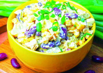 Салат з шинки та квасолі