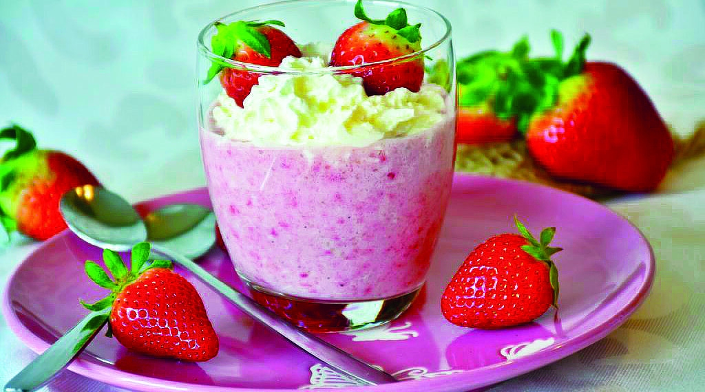 Заварний полуничний крем