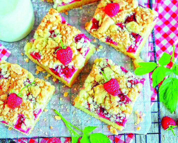 Пиріг із малиною