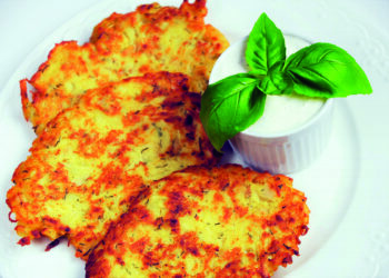 Кабачкові тертюхи, фаршировані куркою