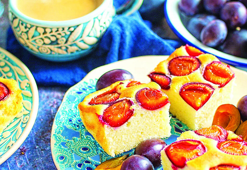 Сливовий пиріг, як торт!