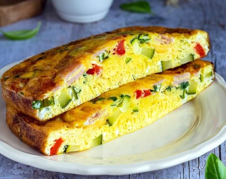 Пухкий омлет по-селянськи у духовці