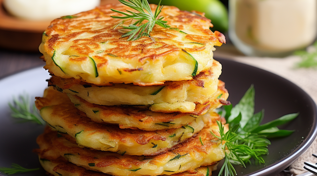 Деруни з картоплі та кабачків