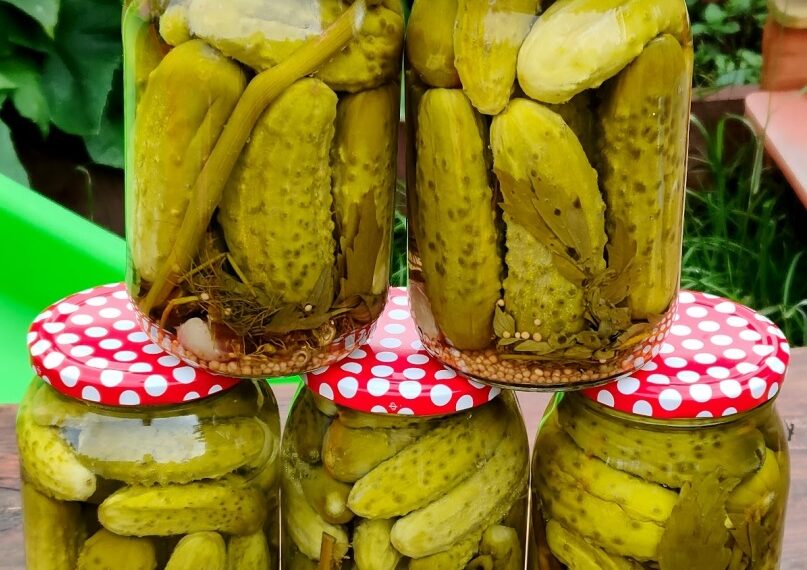 Мариновані огірки з гірчицею