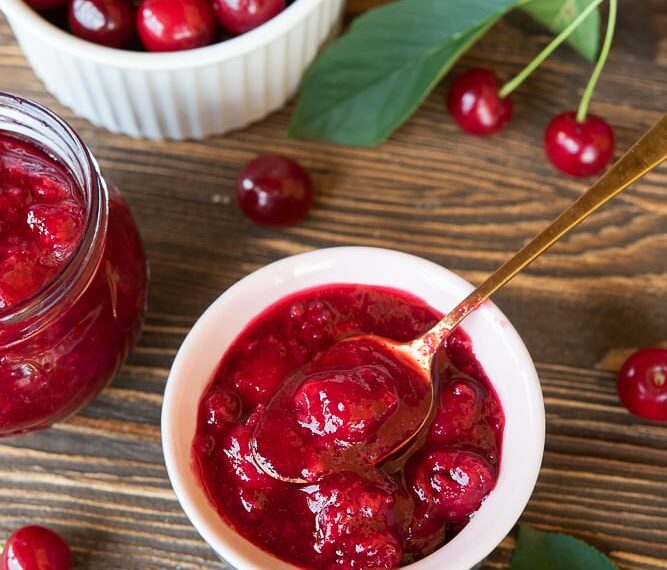 Черешневе варення з желатином