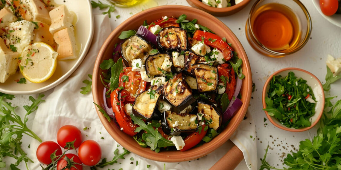 Салат із баклажанів і помідорів