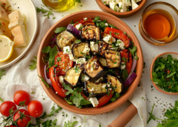 Салат із баклажанів і помідорів