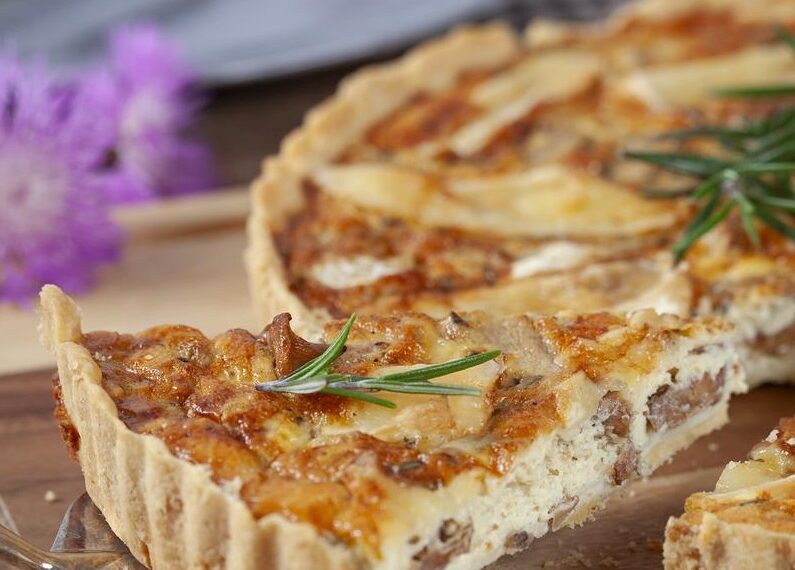 Пиріг із лисичками