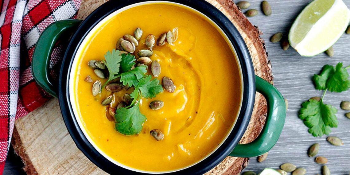 «Запечений» гарбузовий суп