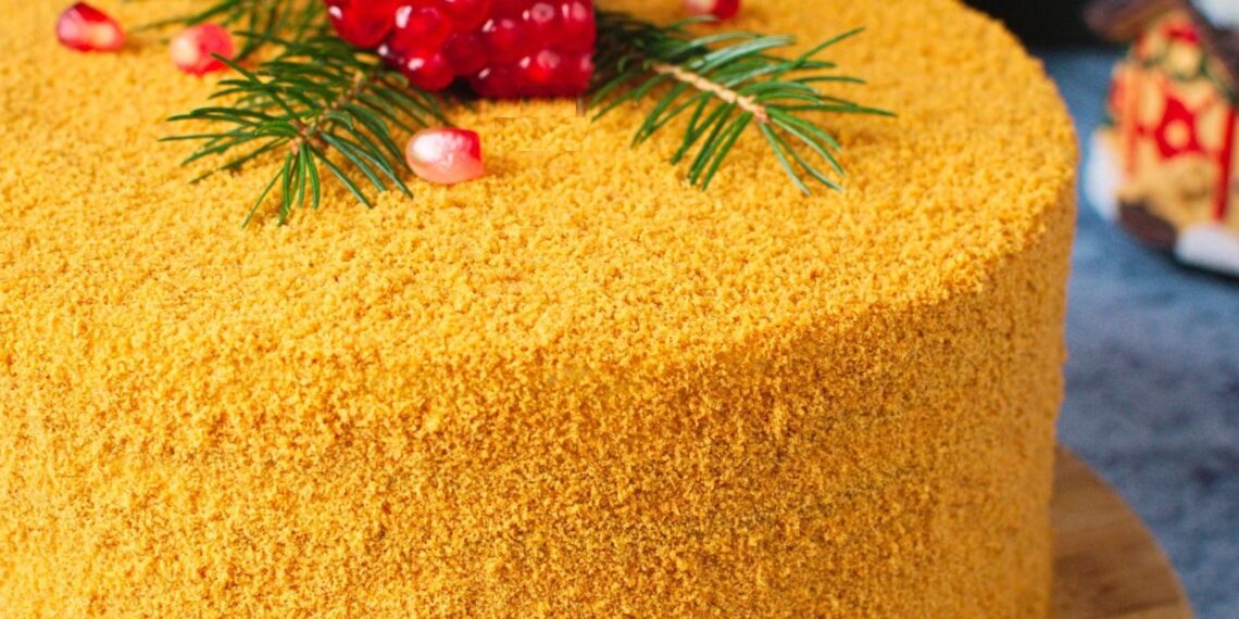 Медовик без розкочування коржів