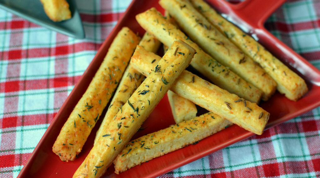 Хрусткі сирні палички із зеленню
