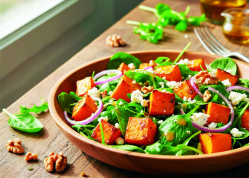 Запечений гарбуз у салаті