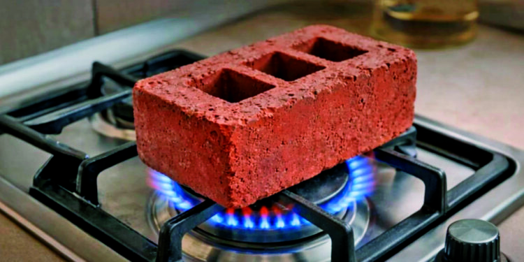Цеглина на газу оселю не обігріє