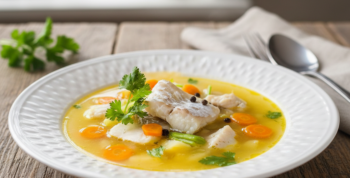 Рибна юшка з минтаєм