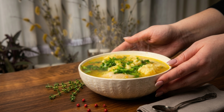 Суп із кльоцками